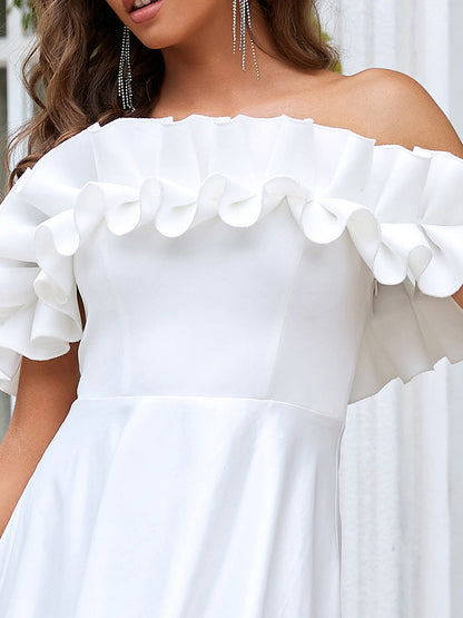Adorable Stringy Selvedge Off Shoulders Wholesale Wedding Dresses