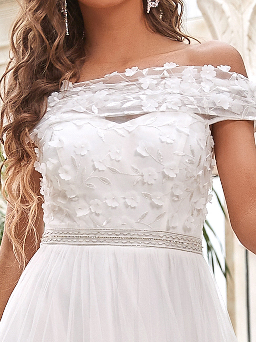 Strapless A-Line Off Shoulders Wholesale Wedding Dresses