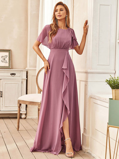 Boat Neck Straight Wholesale Mother of Bridesmaid Dresses