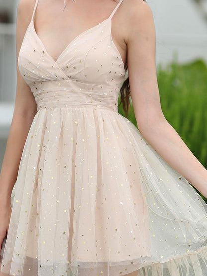 Gorgeous Sleeveless, Deep V-neck Wholesale Prom Dress