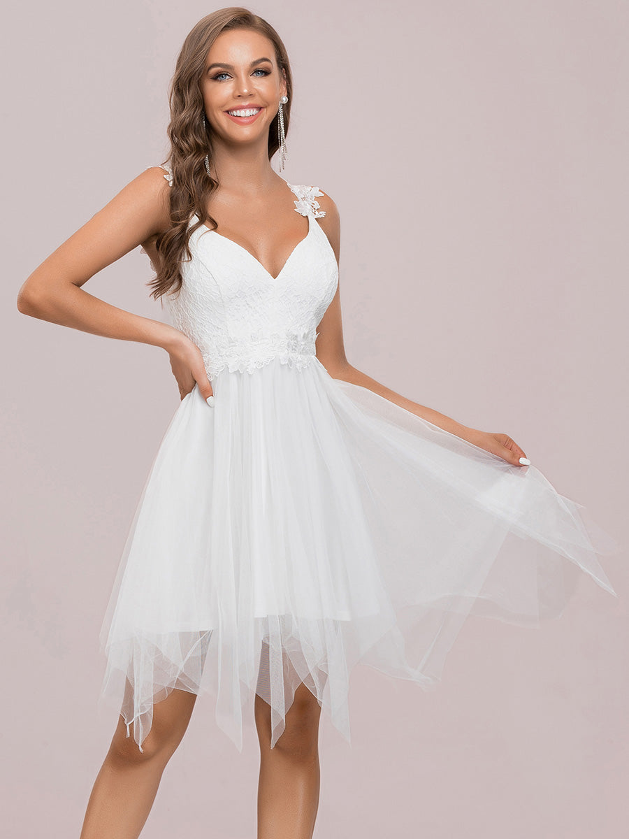 Beautiful Asymmetrical Hem Knee Length Wholesale Prom Dresses