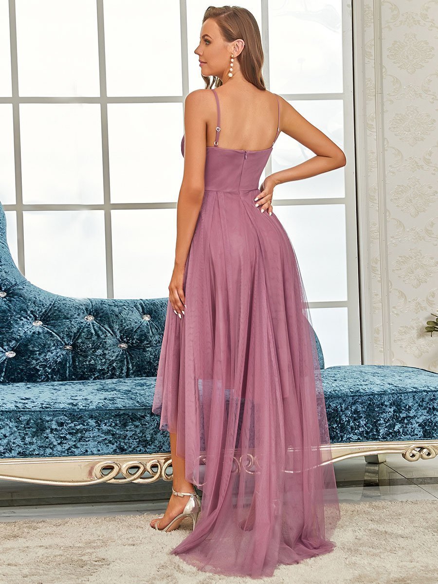 Modest Wholesale High-Low Tulle Prom Dress for Women