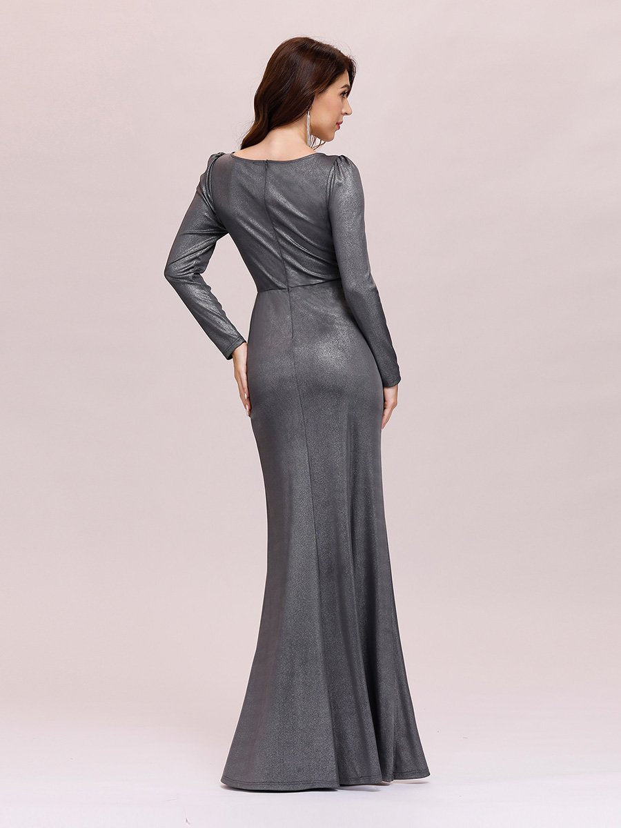 Adorable V Neck Wholesale Evening Dress with Long Sleeves