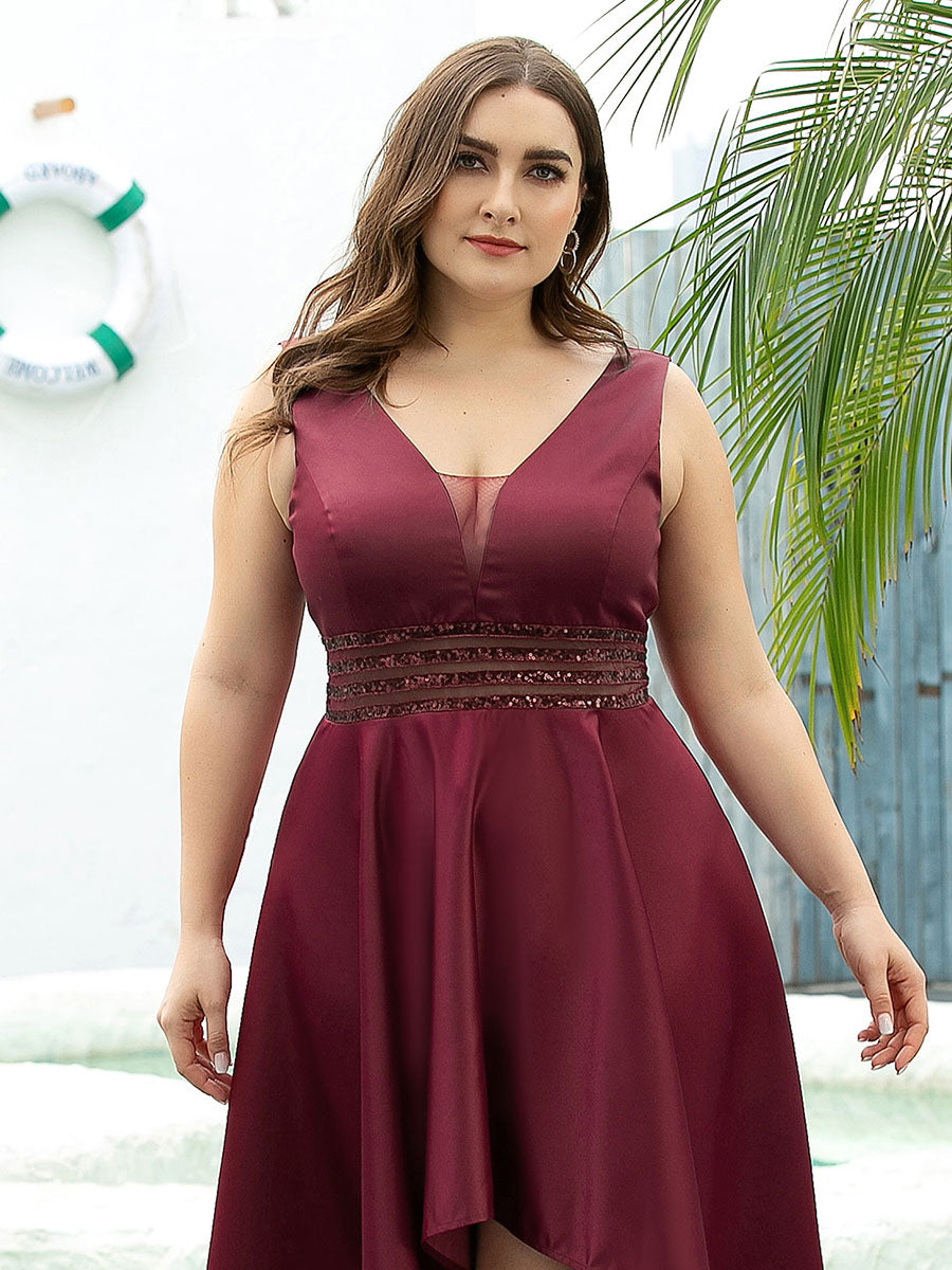 Women's Plus Size Asymmetric High Low Cocktail Wholesale Party Dresses