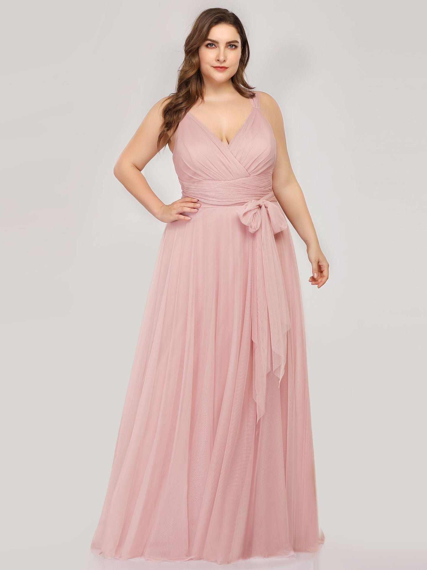 Enchanting Wholesale Plus Size Tulle Bridesmaid Gowns for Curvy Women