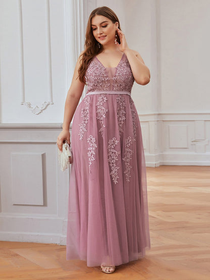 Ethereal Princess Plus Size Party Gown