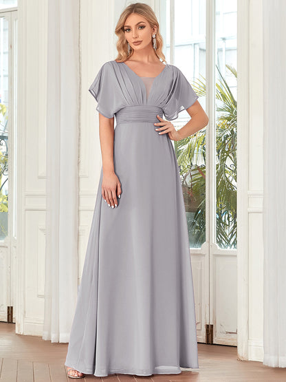Women's A-Line Empire Waist Maxi Wholesale Evening Dresses