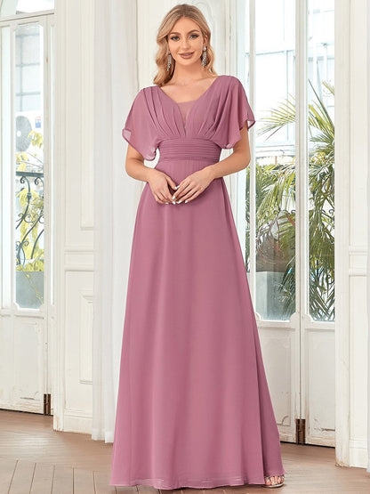 Women's A-Line Empire Waist Maxi Wholesale Evening Dresses