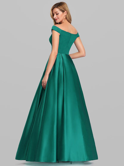 A-Line Off Shoulder Maxi Long Wholesale Prom Dresses
