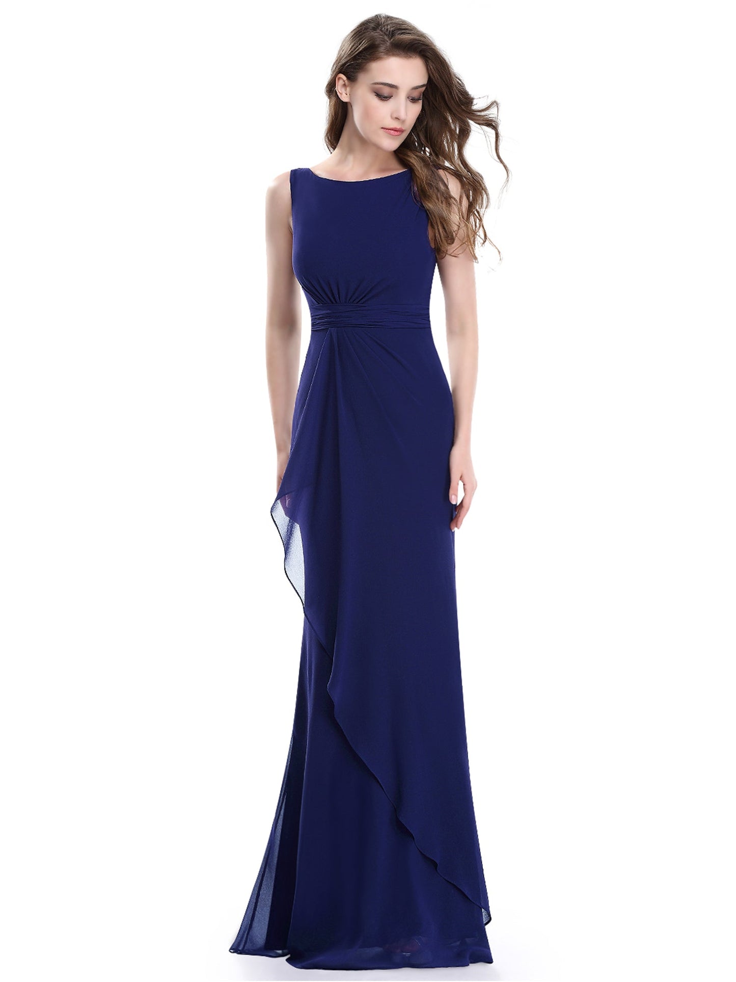 Elegant Sleeveless Floor-Length Evening Gown for Women EP08796