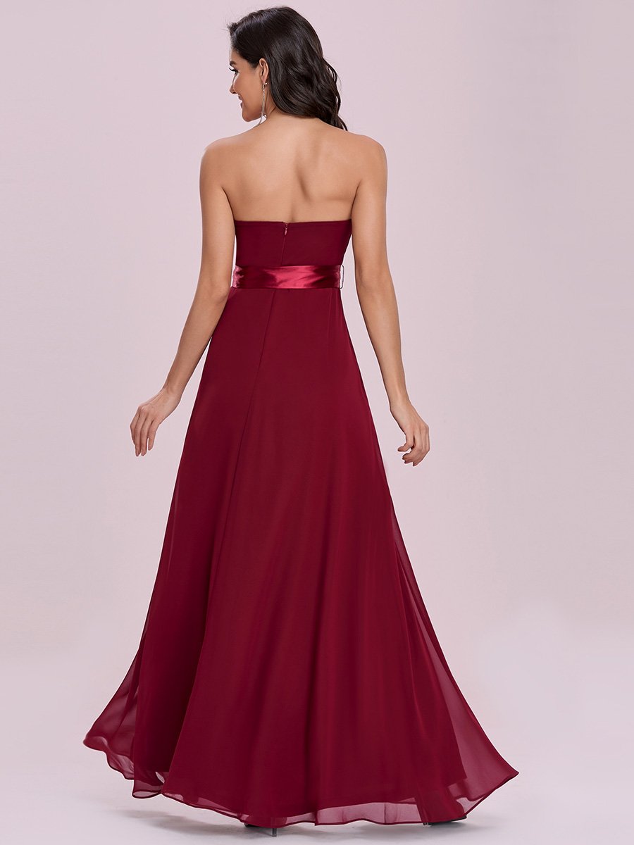 Simple Off Shoulder Wholesale Maxi Bridesmaid Dress