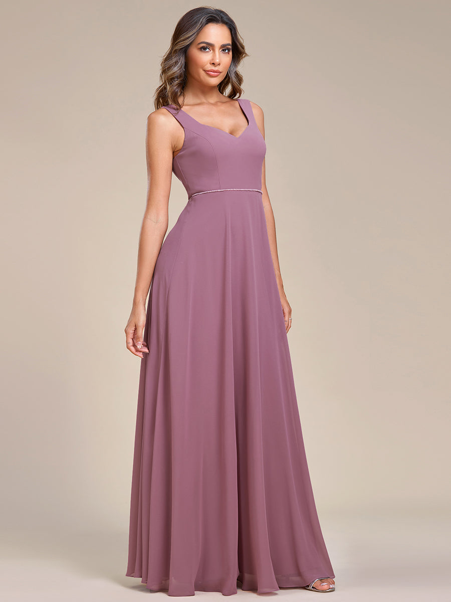 Backless Butterfly Design Chiffon Wholesale Bridesmaid Dresses