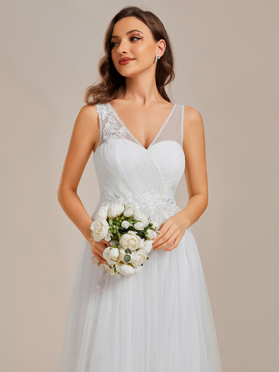 Elegant Appliques Mesh Wholesale Bridesmaid Dresses