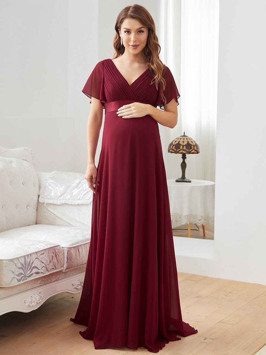 Cute and Adorable Deep V-neck Wholesale Dress for Pregnant Women