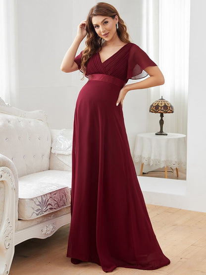 Cute and Adorable Deep V-neck Wholesale Dress for Pregnant Women