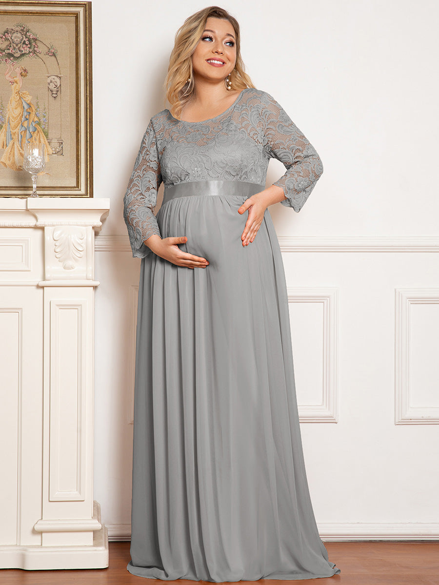 Simple and Elegant Wholesale Maternity Dress with A-line silhouette FS