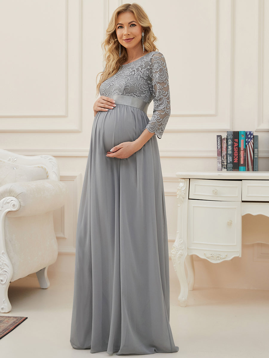 Simple and Elegant Wholesale Maternity Dress with A-line silhouette FS
