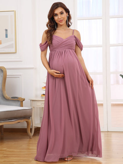 Fairytale Off Shoulder Maternity Dress