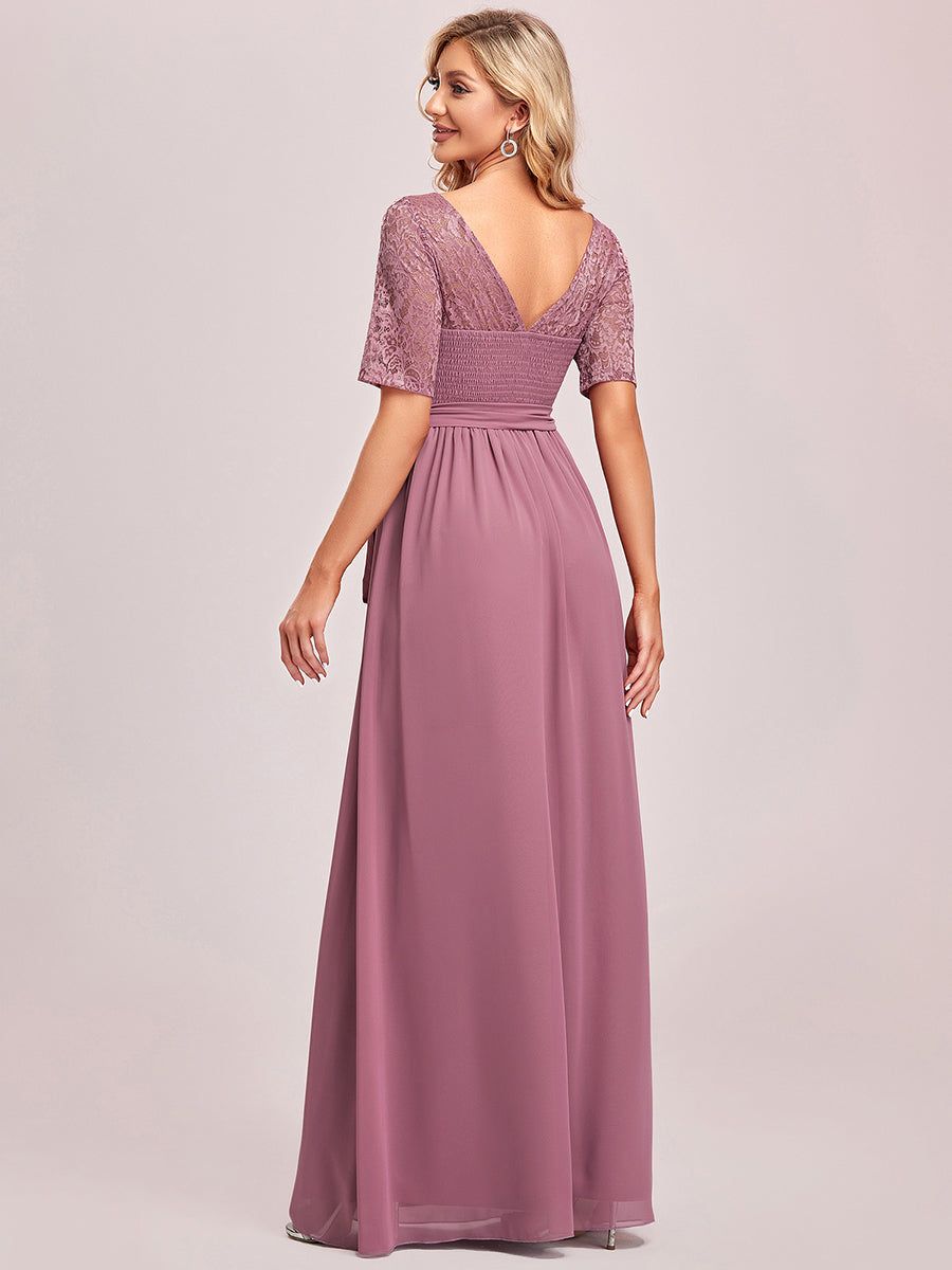Elegant Lace & Chiffon Wholesale Evening Dress For Women