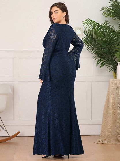 Wholesale Mermaid Plus Size Evening Party Dresses with Long Flare