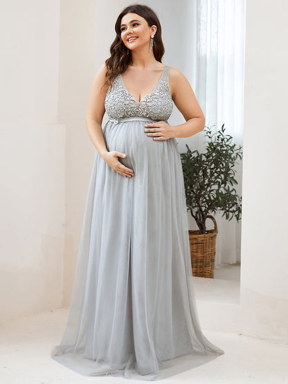 Plus Size Sultry Sleeveless Long Wholesale Maxi Dress for Pregnant Women