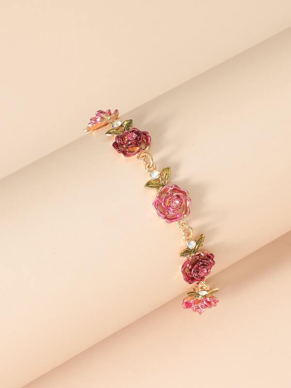 Flower Decor Chain Bracelet - INS | Online Fashion Free Shipping Clothing, Dresses, Tops, Shoes