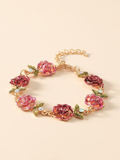 Flower Decor Chain Bracelet - INS | Online Fashion Free Shipping Clothing, Dresses, Tops, Shoes