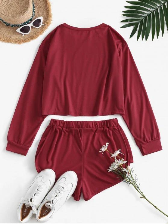 Last Night Graphic Long Sleeve Co Ord Set - INS | Online Fashion Free Shipping Clothing, Dresses, Tops, Shoes