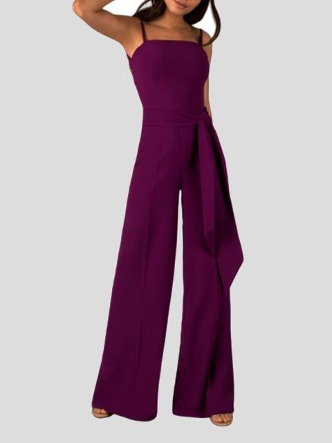 Solid All-match Hollow Open Back Sling Jumpsuit - Jumpsuits & Rompers - INS | Online Fashion Free Shipping Clothing, Dresses, Tops, Shoes - 01/07/2021 - 30-40 - Bottoms