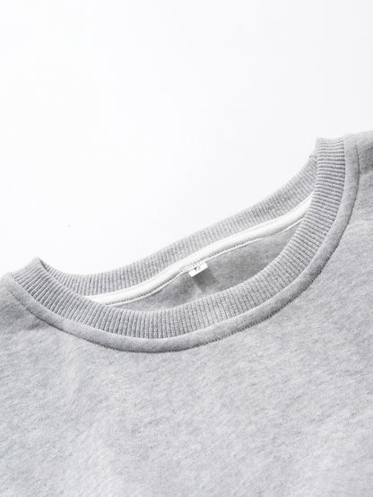 Solid Drop Shoulder Sweatshirt - INS | Online Fashion Free Shipping Clothing, Dresses, Tops, Shoes