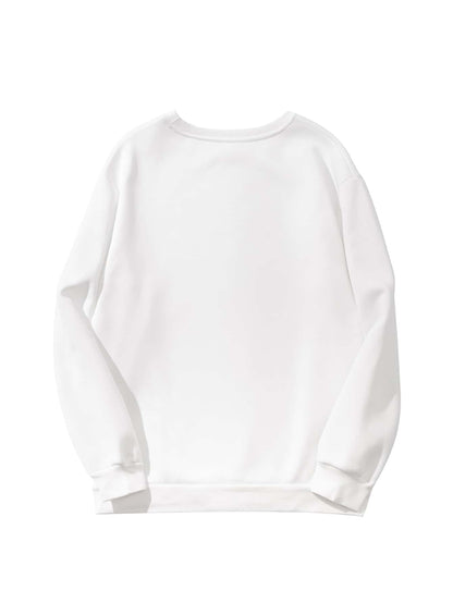 Solid Drop Shoulder Sweatshirt - INS | Online Fashion Free Shipping Clothing, Dresses, Tops, Shoes